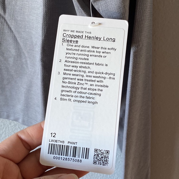 Cropped Henley long sleeve shirt - Picture 3 of 7